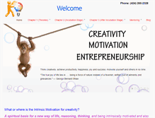 Tablet Screenshot of creativitymotivation.com